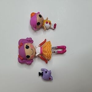 Lalaloopsy Mini Peanut Big Top & Little Sister Squirt Lil Top with Pet